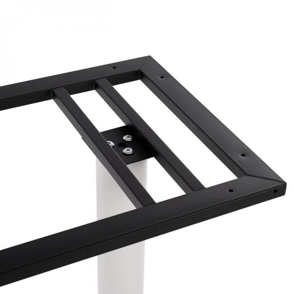 Βάση τραπεζιού από μέταλλο σε λευκό χρώμα 40x70x72