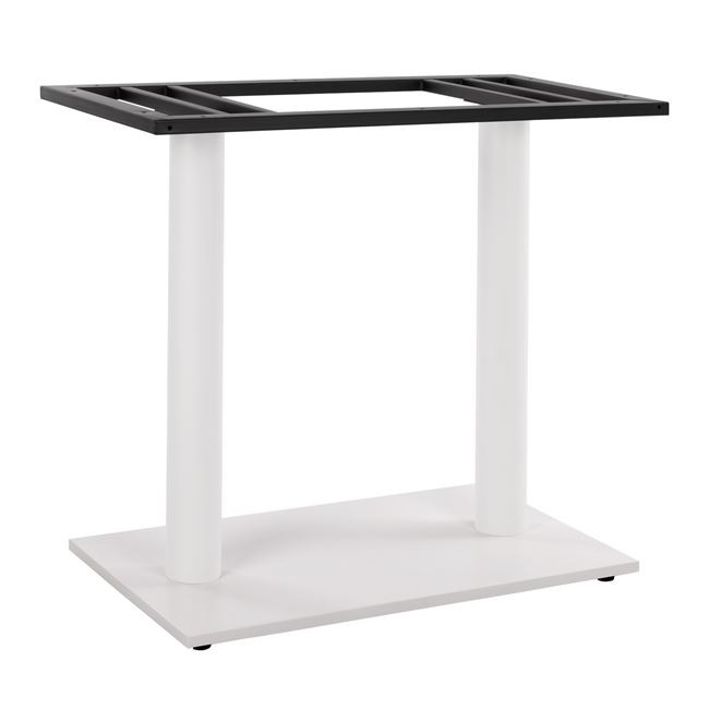 Βάση τραπεζιού από μέταλλο σε λευκό χρώμα 40x70x72