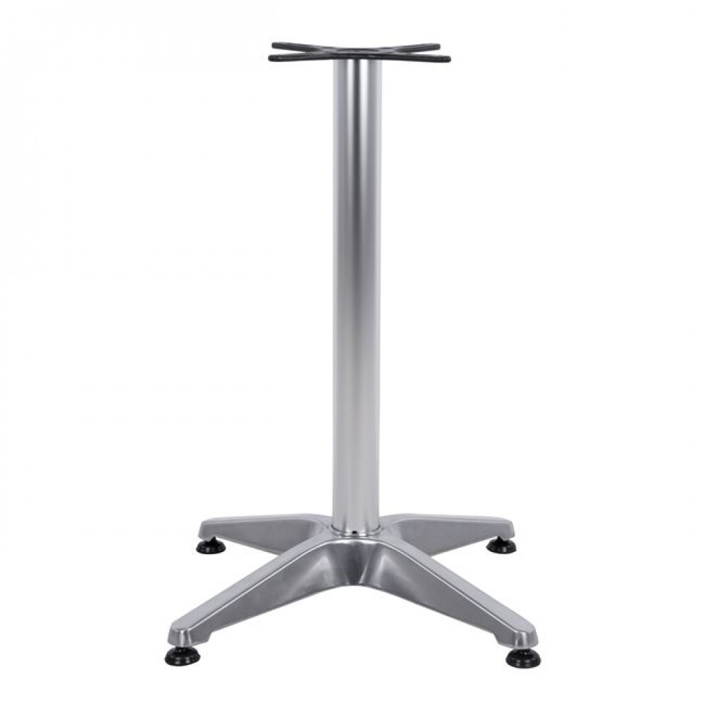 Βάση τραπεζιού από μέταλλο σε χρώμα χρωμιού 58x58x68,5