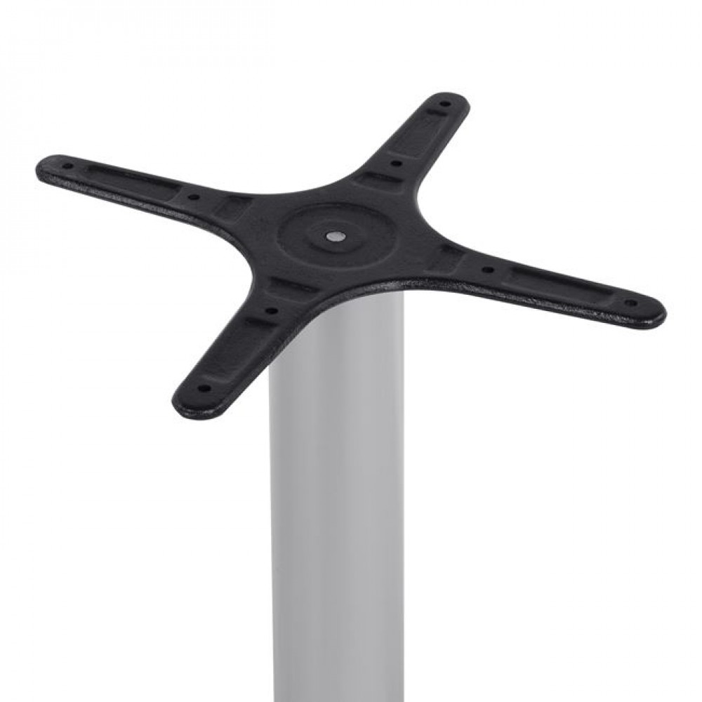 Βάση τραπεζιού από μέταλλο σε χρώμα χρωμιού 58x58x68,5