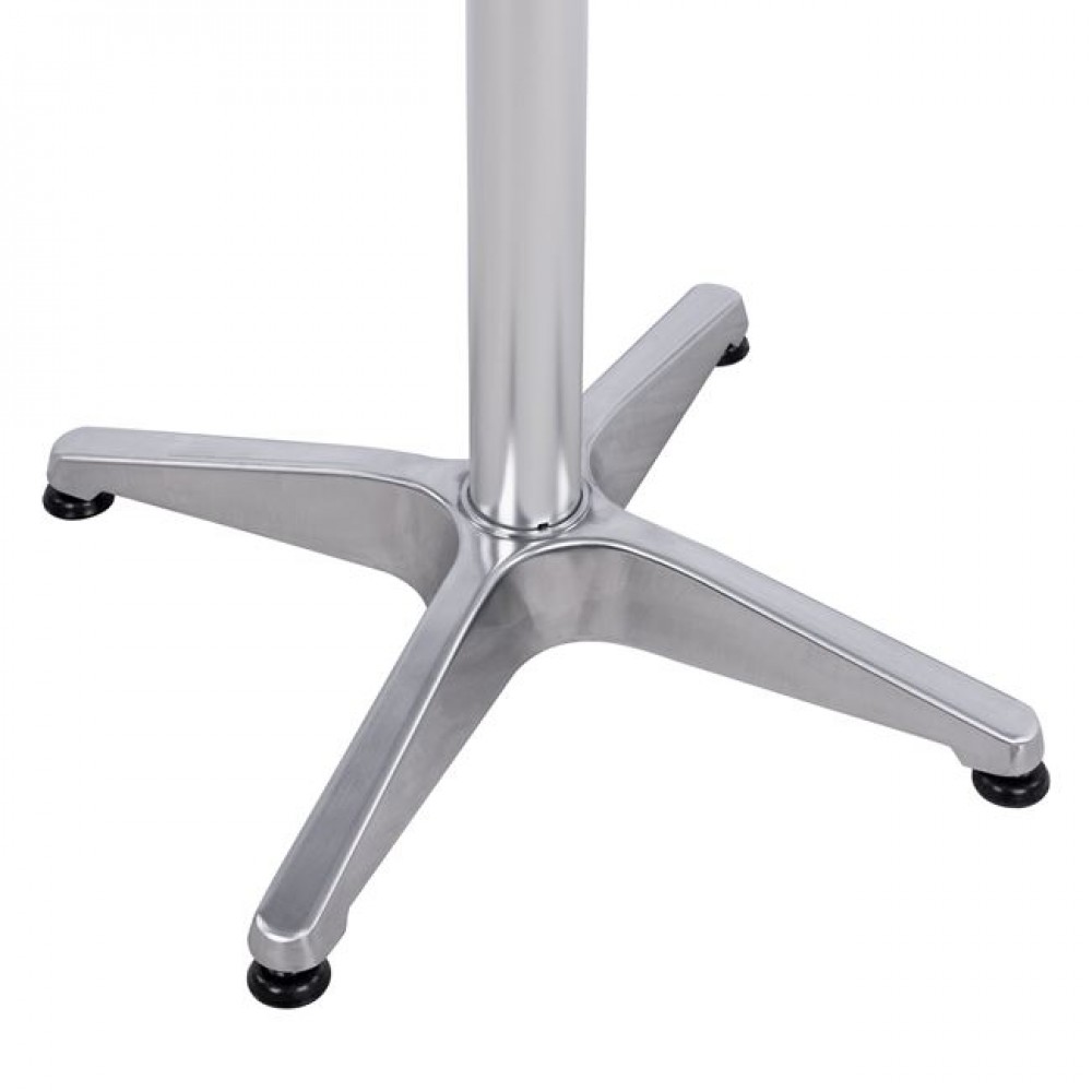 Βάση τραπεζιού από μέταλλο σε χρώμα χρωμιού 58x58x68,5