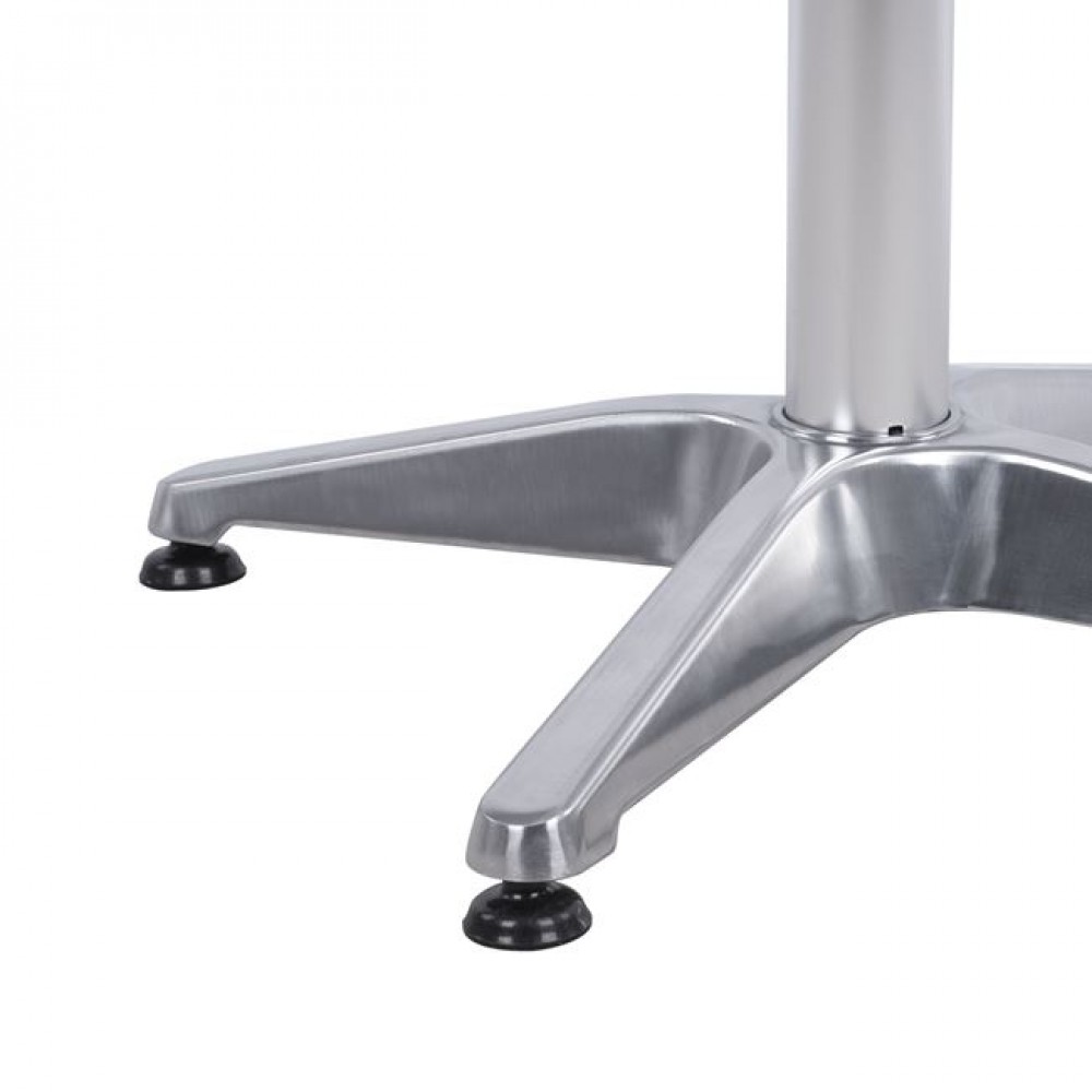 Βάση τραπεζιού από μέταλλο σε χρώμα χρωμιού 58x58x68,5