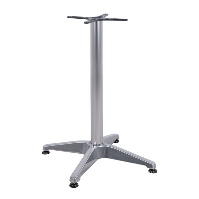 Βάση τραπεζιού από μέταλλο σε χρώμα χρωμιού 58x58x68,5