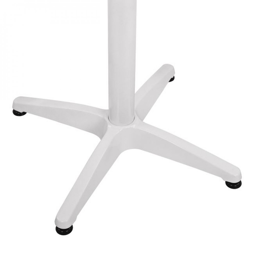Βάση τραπεζιού από αλουμίνιο σε λευκό χρώμα 66x66x69