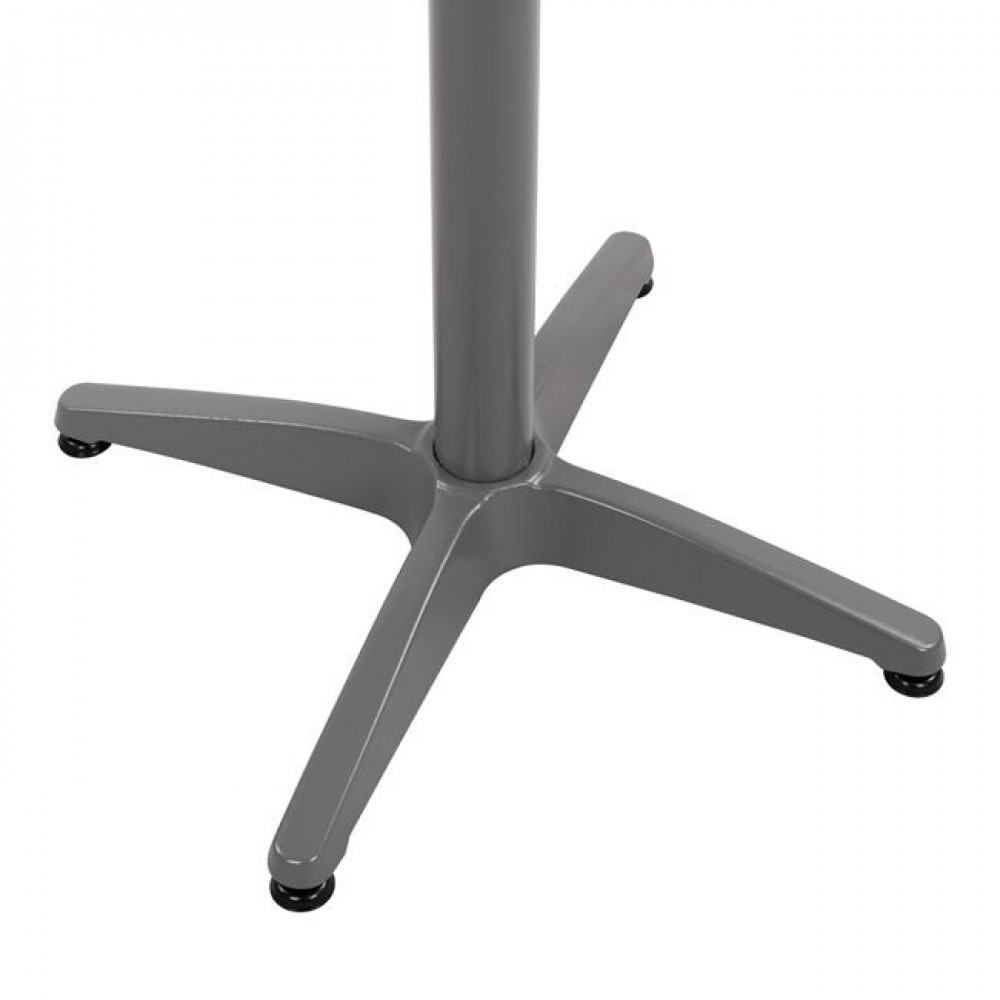 Βάση τραπεζιού από αλουμίνιο σε γκρι χρώμα 66x66x69