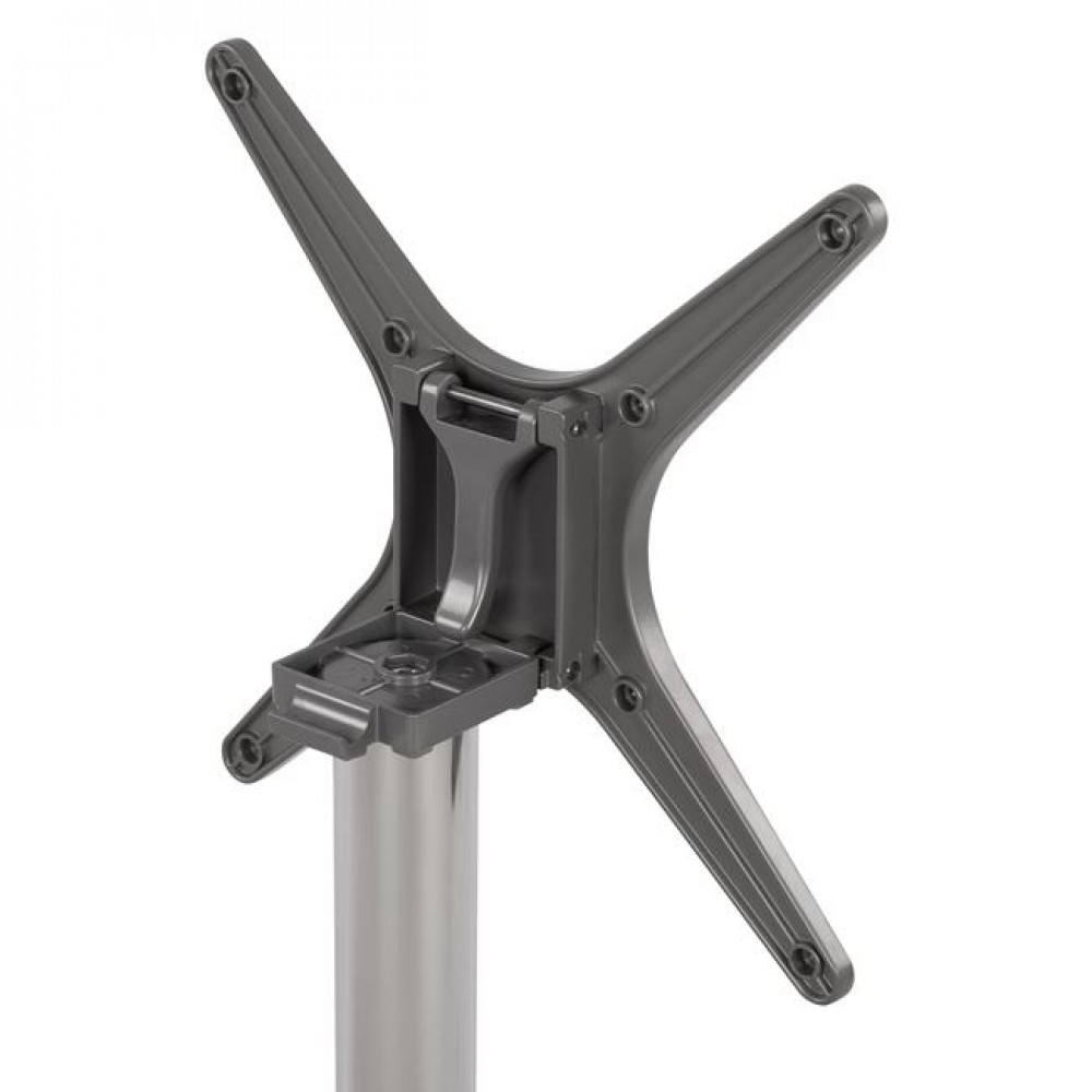 Βάση τραπεζιού πτυσσόμενη από αλουμίνιο σε χρώμα χρωμίου 69x69x92