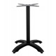 Βάση τραπεζιού από αλουμίνιο σε μαύρο χρώμα 66x66x73