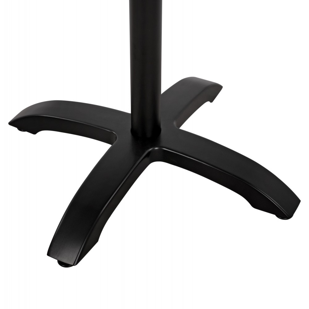 Βάση τραπεζιού από αλουμίνιο σε μαύρο χρώμα 66x66x73