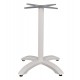 Βάση τραπεζιού από αλουμίνιο σε λευκό χρώμα 66x66x73