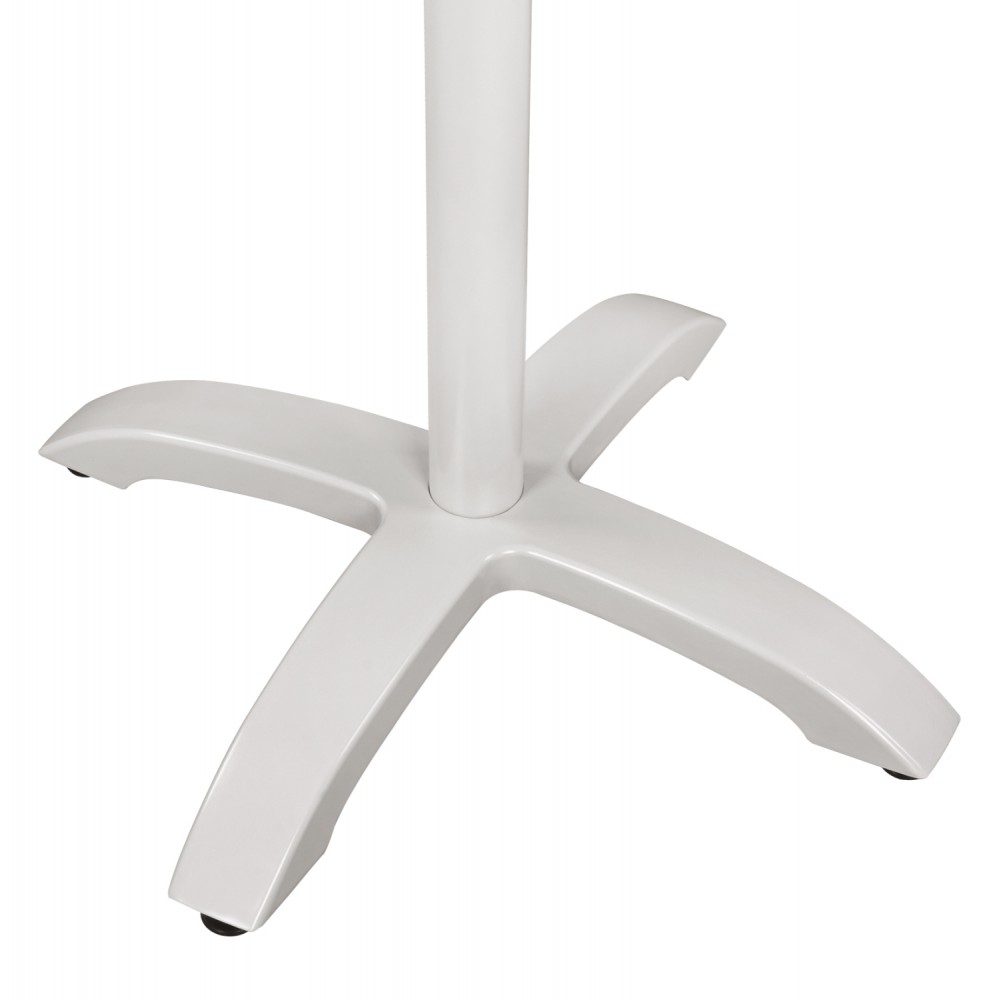 Βάση τραπεζιού από αλουμίνιο σε λευκό χρώμα 66x66x73