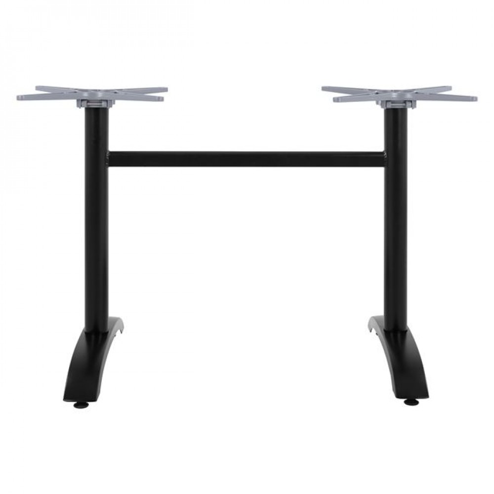 Βάση τραπεζιού πτυσσόμενη από αλουμίνιο σε μαύρο χρώμα 84x60x93