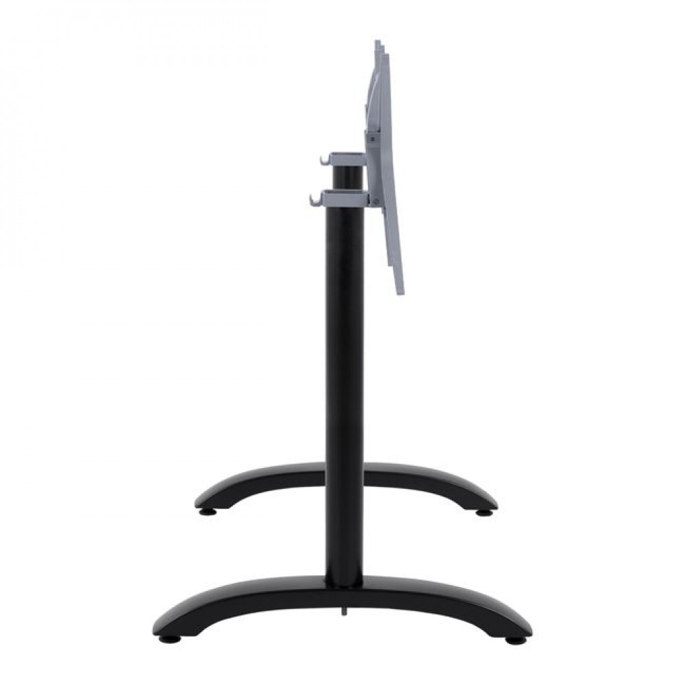 Βάση τραπεζιού πτυσσόμενη από αλουμίνιο σε μαύρο χρώμα 84x60x93