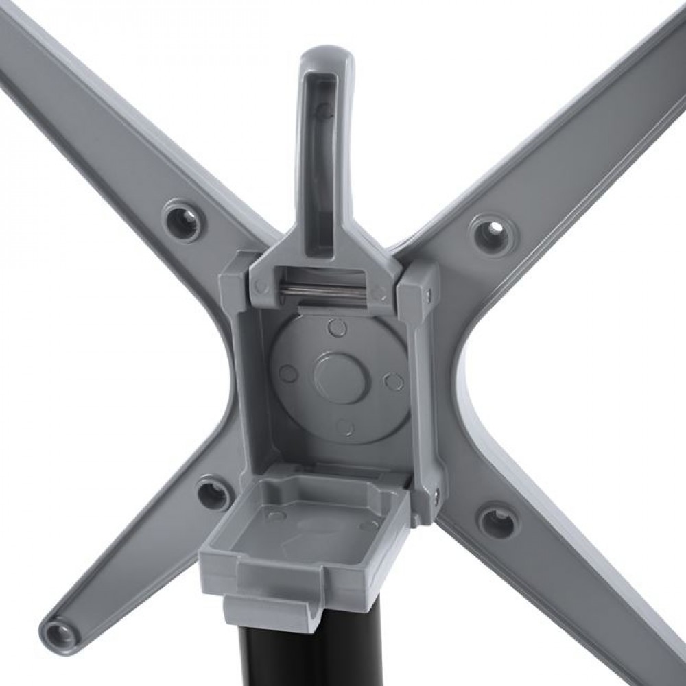 Βάση τραπεζιού πτυσσόμενη από αλουμίνιο σε μαύρο χρώμα 84x60x93