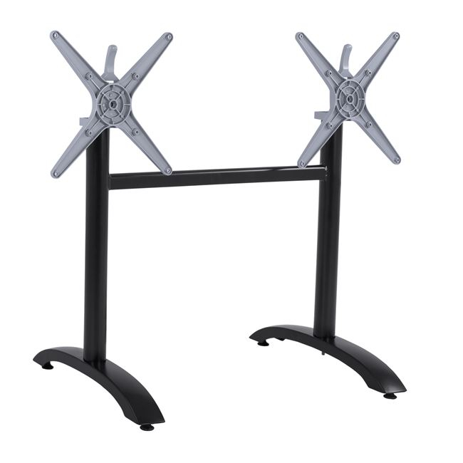 Βάση τραπεζιού πτυσσόμενη από αλουμίνιο σε μαύρο χρώμα 84x60x93