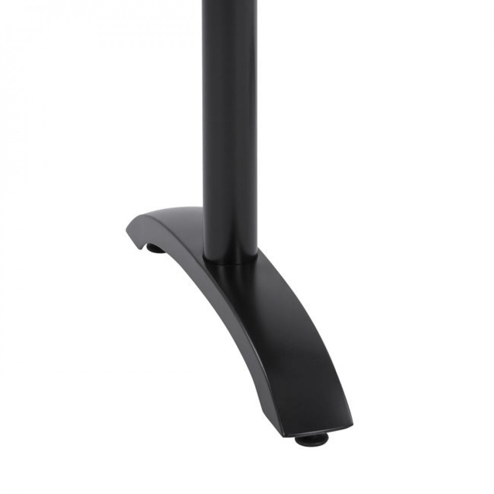 Βάση τραπεζιού πτυσσόμενη από αλουμίνιο σε μαύρο χρώμα 84x60x93