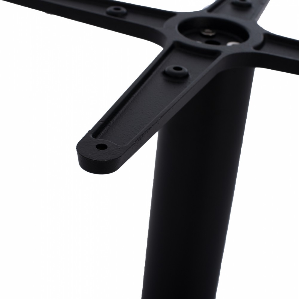 Βάση τραπεζιού από μέταλλο σε μαύρο χρώμα Φ49x94