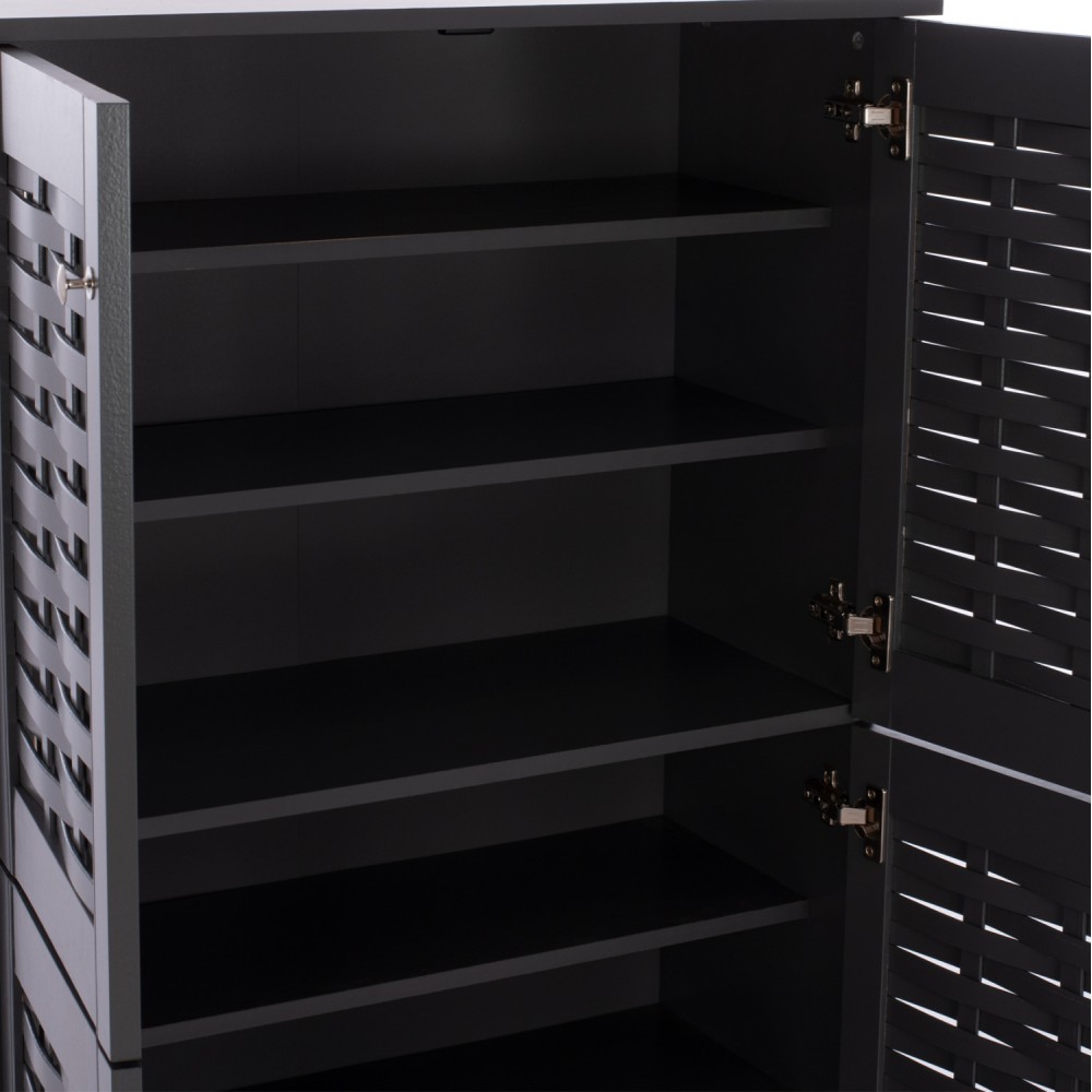 Παπουτσοθήκη-ντουλάπι "KABIRA" σε γκρι χρώμα 77x34x123