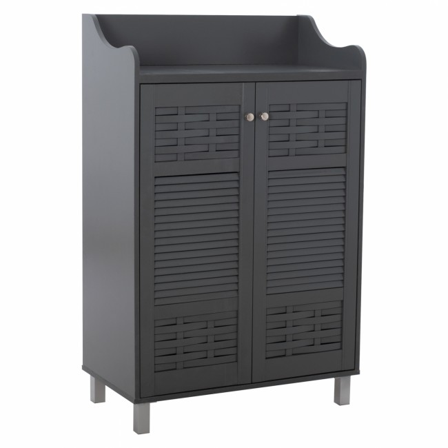 Παπουτσοθήκη-ντουλάπι "KAILENA" σε γκρι χρώμα 77x40x121.5