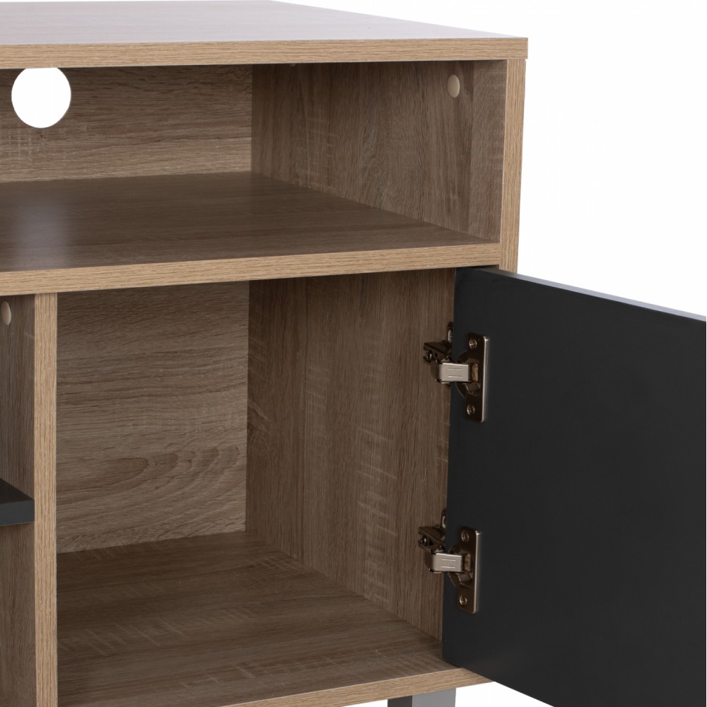 Έπιπλο τηλεόρασης "DANNA" σε χρώμα σονόμα/γκρι 120x40x55