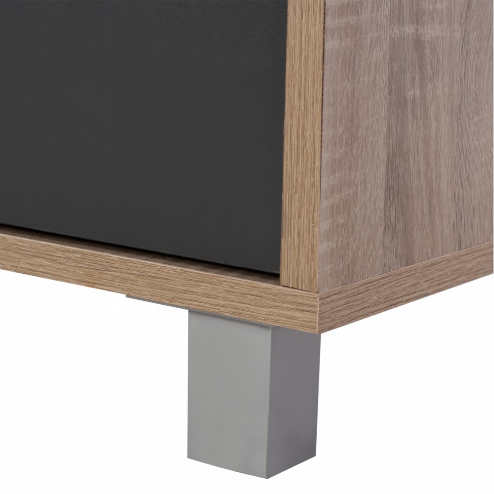 Έπιπλο τηλεόρασης "DANNA" σε χρώμα σονόμα/γκρι 120x40x55