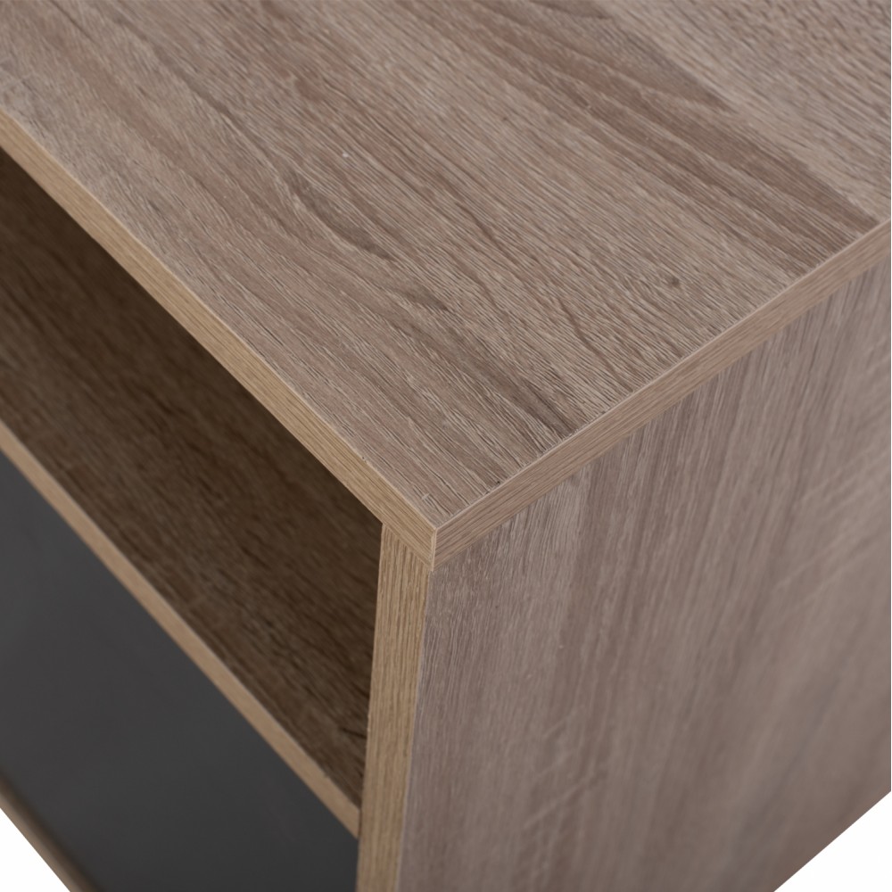 Έπιπλο τηλεόρασης "DANNA" σε χρώμα σονόμα/γκρι 120x40x55