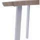 Τραπέζι "OFIRA" από MDF/μέταλλο σε sonoma/λευκό χρώμα 140x80x76