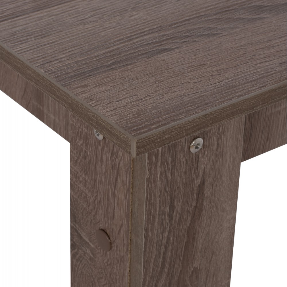 Τραπέζι τραπεζαρίας "KELVIN " σε χρώμα σταχτί 140x80x77