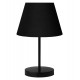 Φωτιστικό επιτραπέζιο από μέταλλο/ύφασμα σε μαύρο χρώμα Ε27 Φ22x36