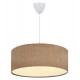 Φωτιστικό μονόφωτο από ύφασμα σε μπεζ χρώμα Ε27 Φ38x70