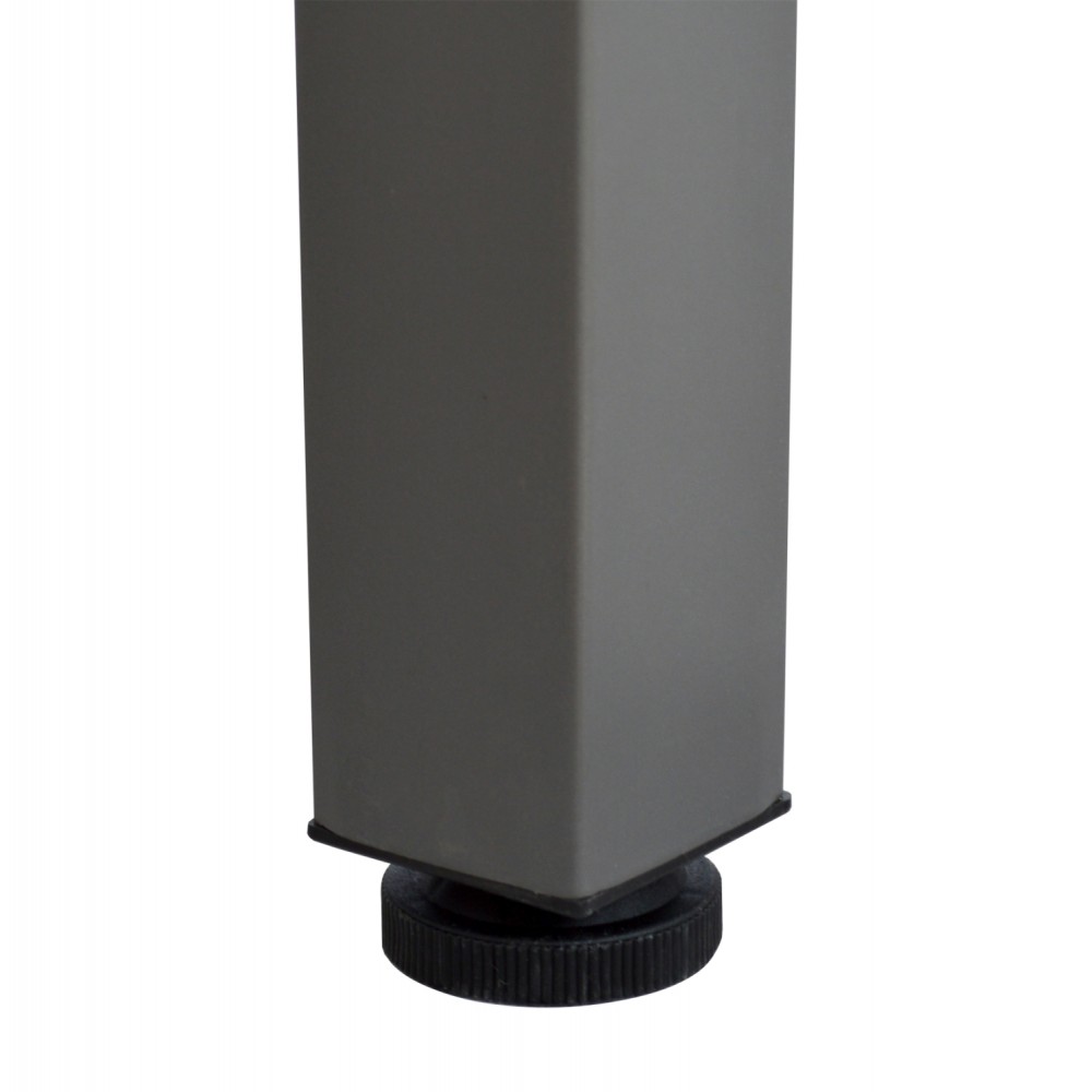 Γραφείο επαγγελματικό "VALDEN" με αριστερή γωνία σε φυσικό/γκρι χρώμα 160x120x75