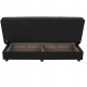 Καναπές-κρεβάτι τριθέσιος "ANDRI" από ύφασμα σε μαύρο χρώμα 180x72x77