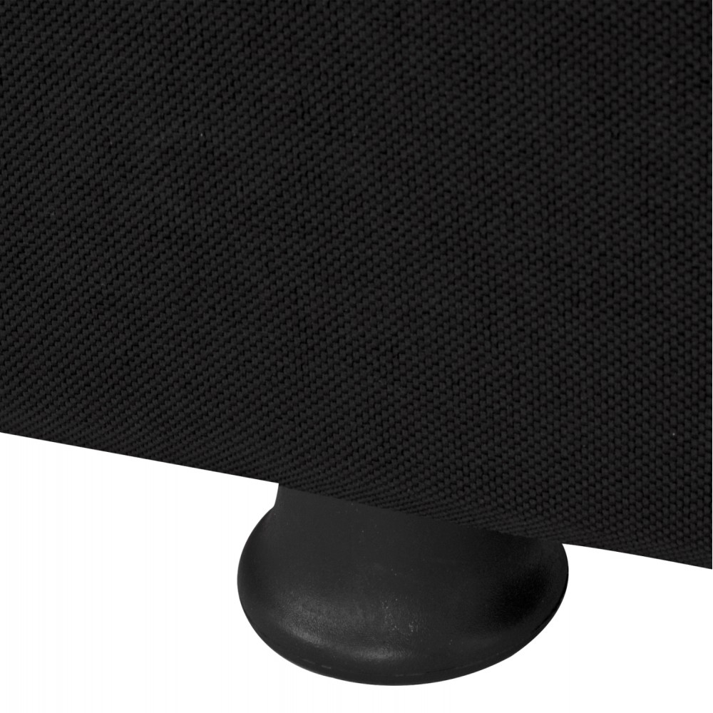 Καναπές-κρεβάτι τριθέσιος "ANDRI" από ύφασμα σε μαύρο χρώμα 180x72x77