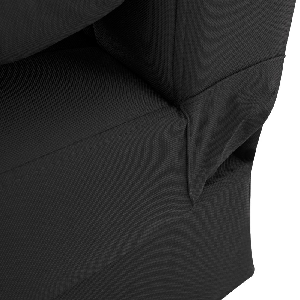 Καναπές-κρεβάτι τριθέσιος "ANDRI" από ύφασμα σε μαύρο χρώμα 180x72x77