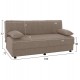 Καναπές-κρεβάτι τριθέσιος "ANDRI" από ύφασμα σε μπεζ χρώμα 180x72x77