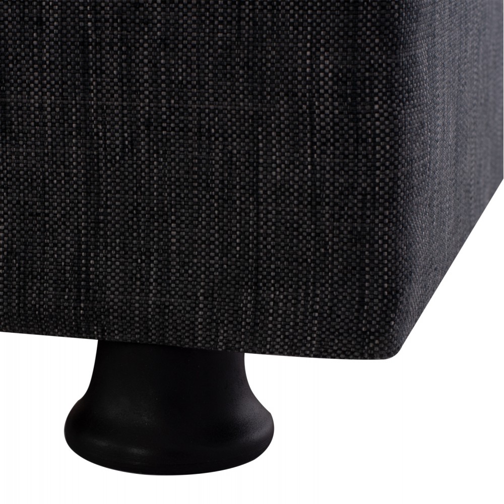 Καναπές-κρεβάτι τριθέσιος "ANDRI" από ύφασμα σε γκρι χρώμα 180x72x77