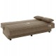 Καναπές-κρεβάτι τριθέσιος "ANDRI" από ύφασμα σε καφέ χρώμα 180x72x77