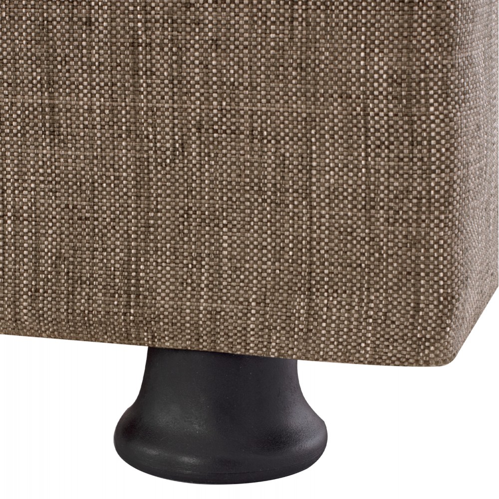 Καναπές-κρεβάτι τριθέσιος "ANDRI" από ύφασμα σε καφέ χρώμα 180x72x77