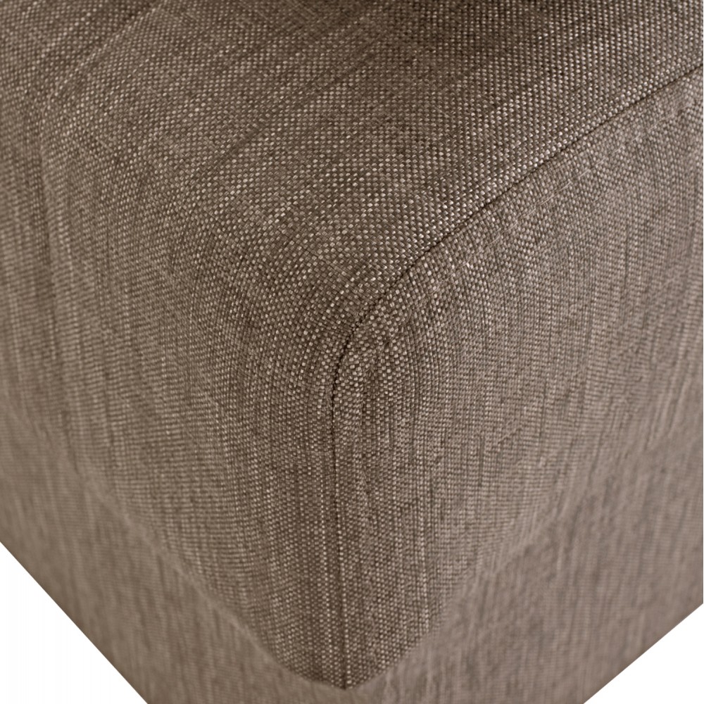 Καναπές-κρεβάτι τριθέσιος "ANDRI" από ύφασμα σε καφέ χρώμα 180x72x77