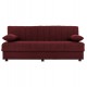 Καναπές-κρεβάτι τριθέσιος "ANDRI" από ύφασμα σε κόκκινο χρώμα 180x72x77