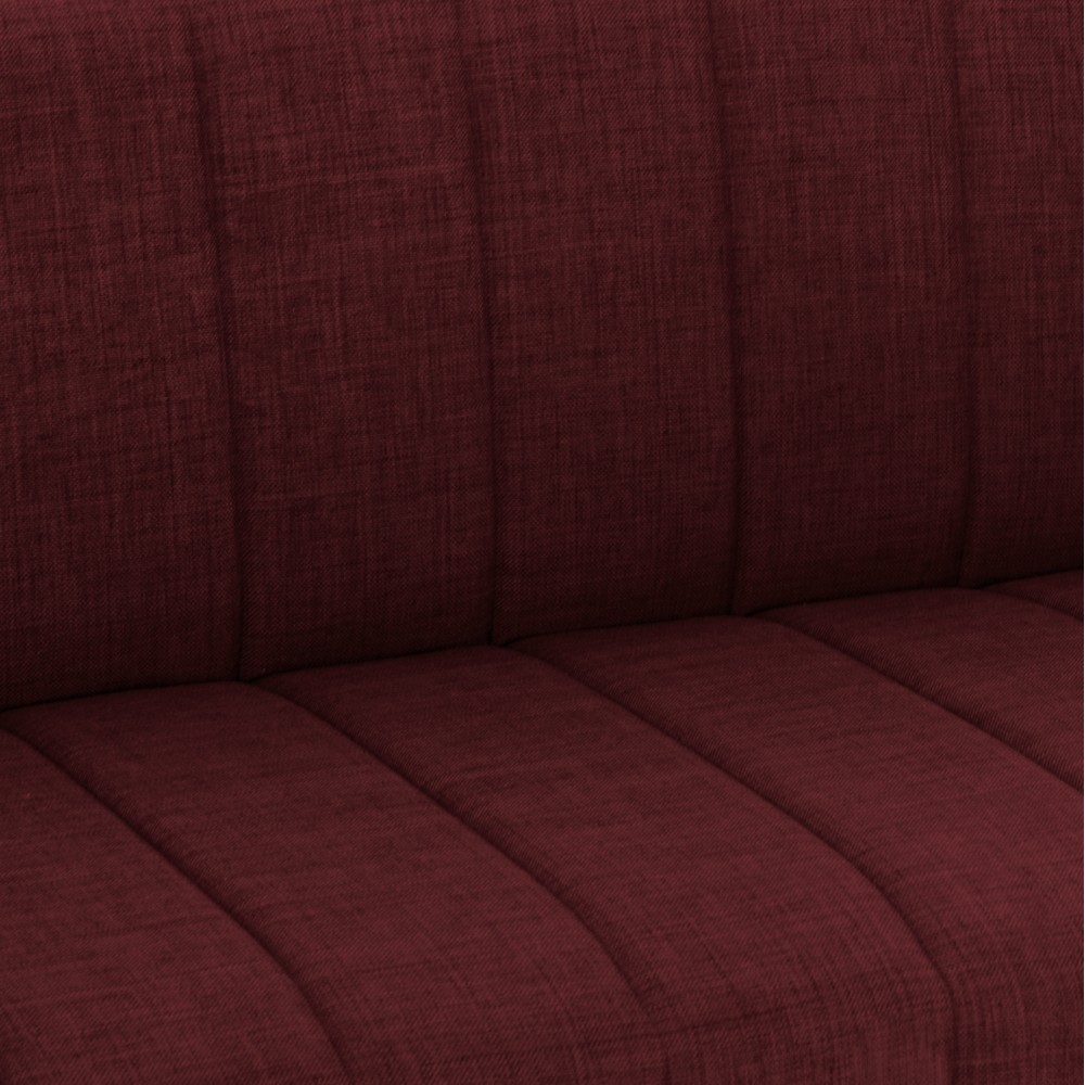 Καναπές-κρεβάτι τριθέσιος "ANDRI" από ύφασμα σε κόκκινο χρώμα 180x72x77