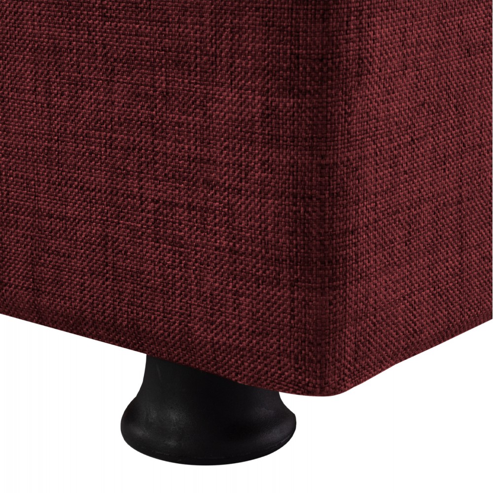 Καναπές-κρεβάτι τριθέσιος "ANDRI" από ύφασμα σε κόκκινο χρώμα 180x72x77