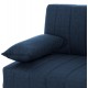 Καναπές-κρεβάτι τριθέσιος "ANDRI" από ύφασμα σε μπλε χρώμα 180x72x77