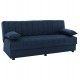 Καναπές-κρεβάτι τριθέσιος "ANDRI" από ύφασμα σε μπλε χρώμα 180x72x77