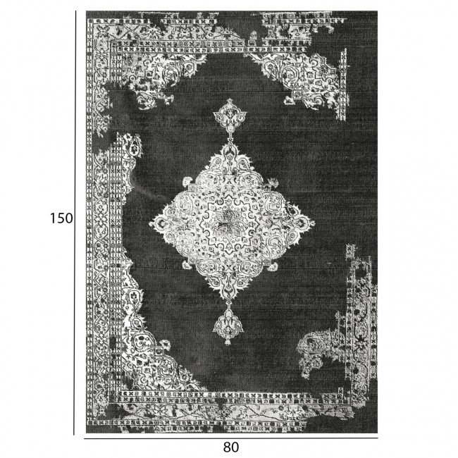 Χαλί σαλονιού "JOSIANE" σε γκρι χρώμα με σχέδια 80x150