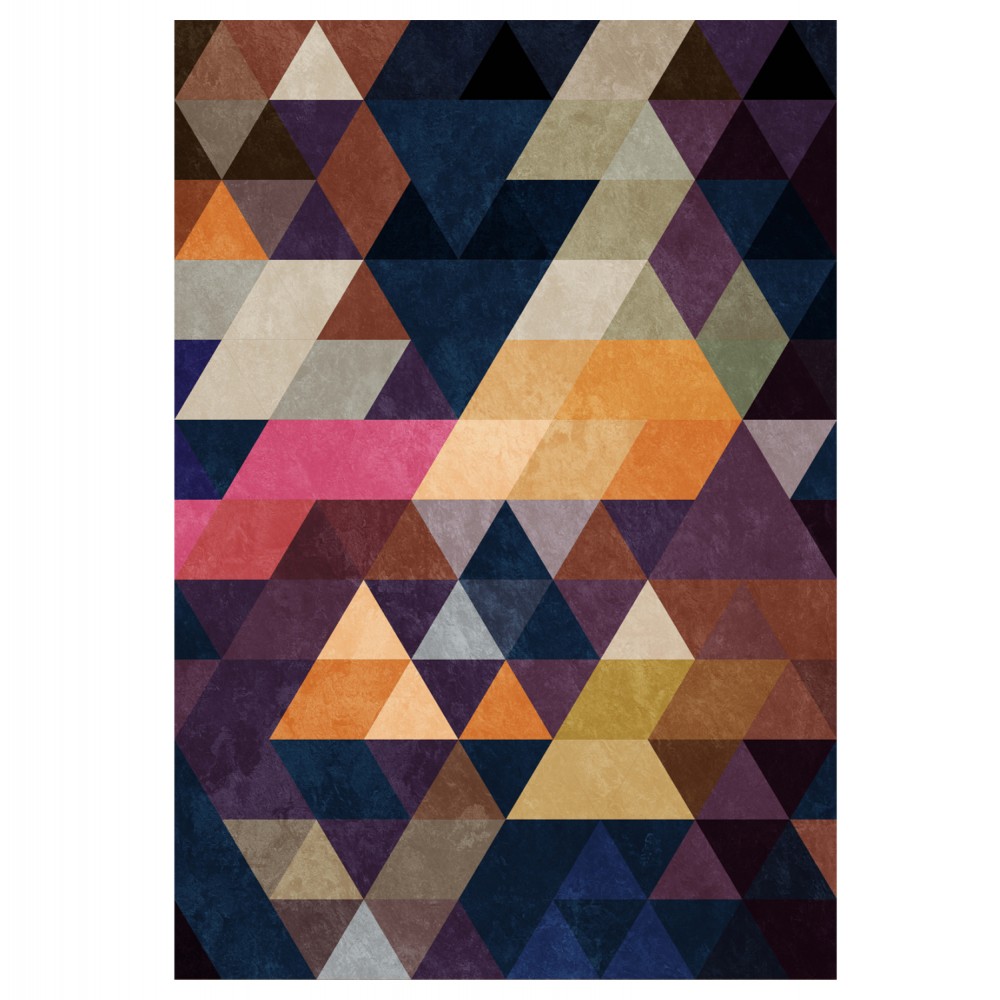 Χαλί σαλονιού "JOSIANE" πολύχρωμο με σχέδια 80x150