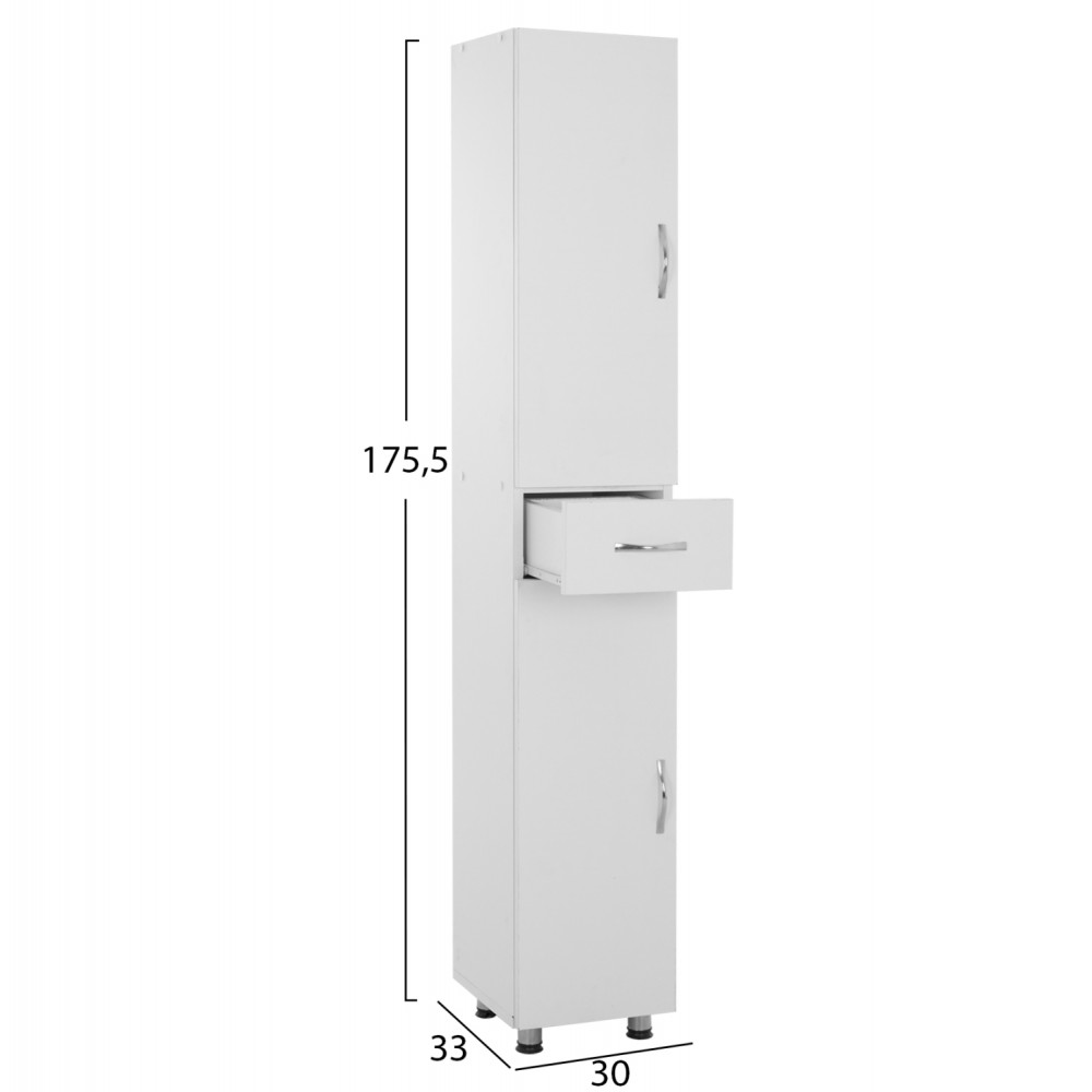 Στήλη μπάνιου "ADEMIA" σε λευκό χρώμα 30x33x175,5