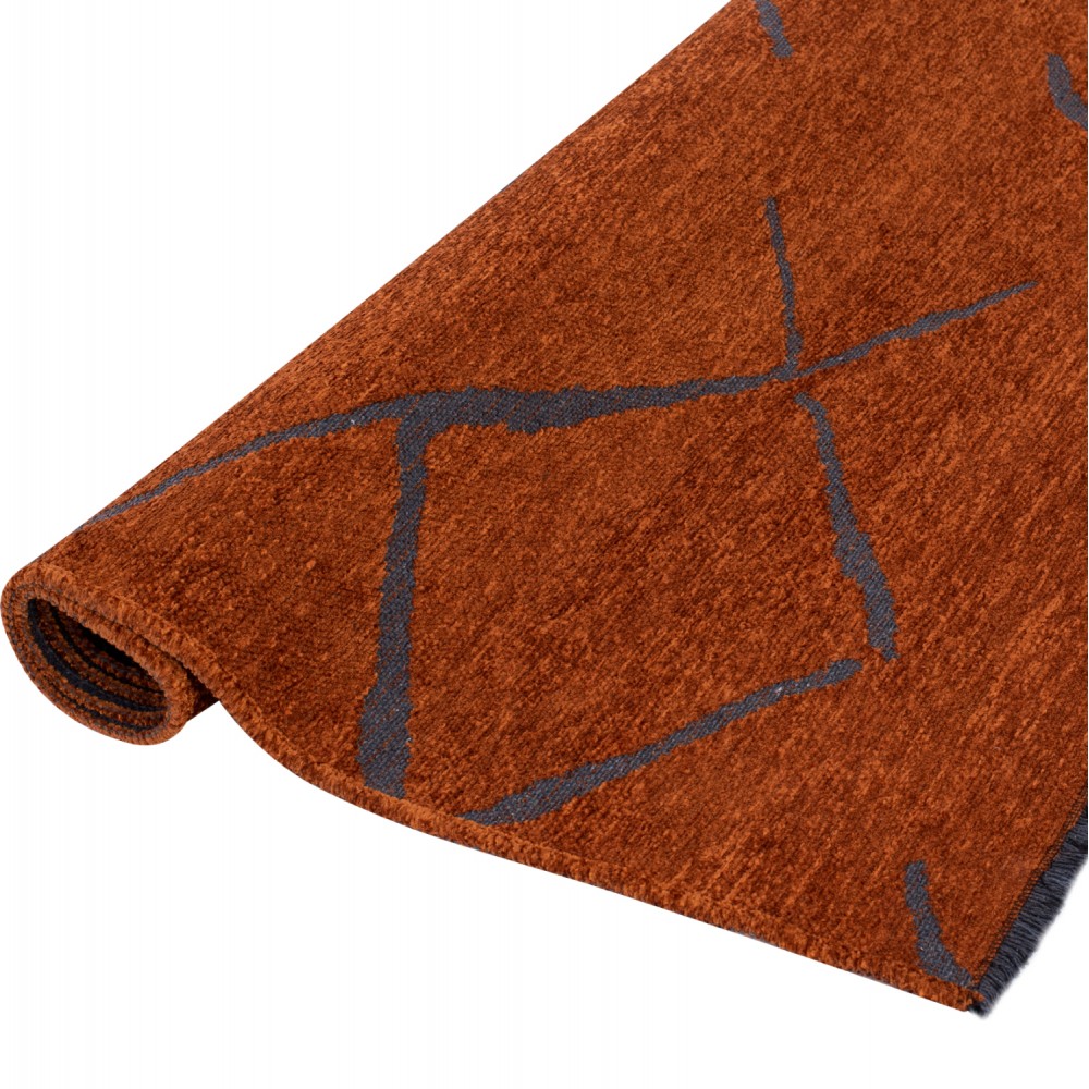 Χαλί σαλονιού "CALLISTO" σε χάλκινο/μαύρο χρώμα 160x230