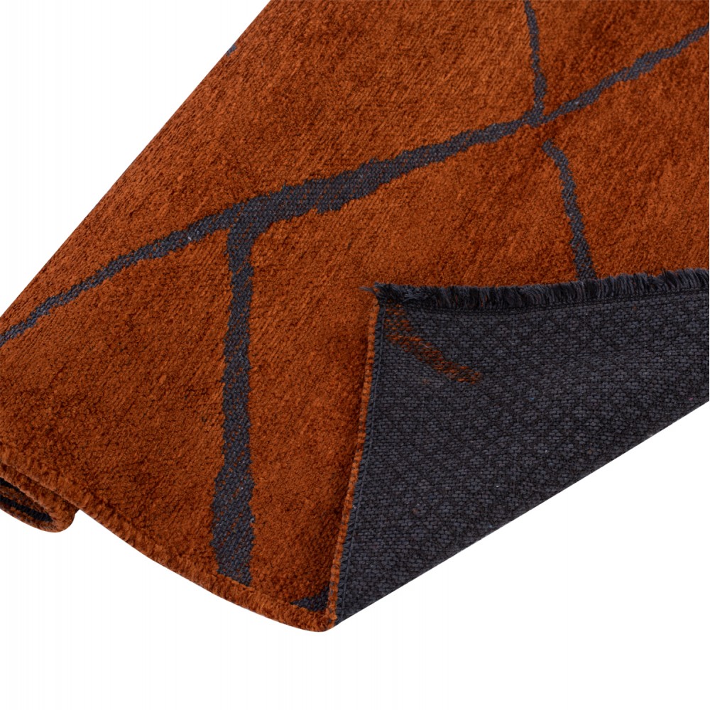 Χαλί σαλονιού "CALLISTO" σε χάλκινο/μαύρο χρώμα 160x230