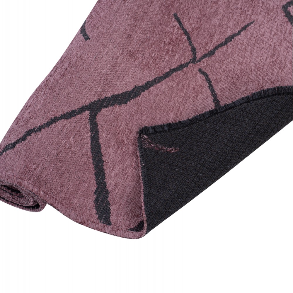 Χαλί σαλονιού "CALLISTO" σε σάπιο μήλο/μαύρο χρώμα 160x230