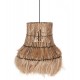Μονόφωτο φωτιστικό από σχοινί σε φυσικό χρώμα Φ40x50